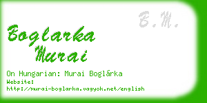 boglarka murai business card
