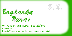 boglarka murai business card